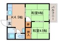 谷ヶ辻ハイツの間取図
