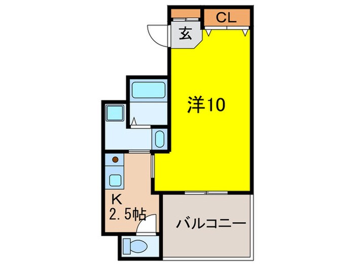 アッツ・コート美章園駅前の間取り図
