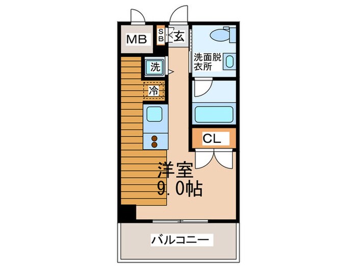 アーデンタワー南堀江の間取り図