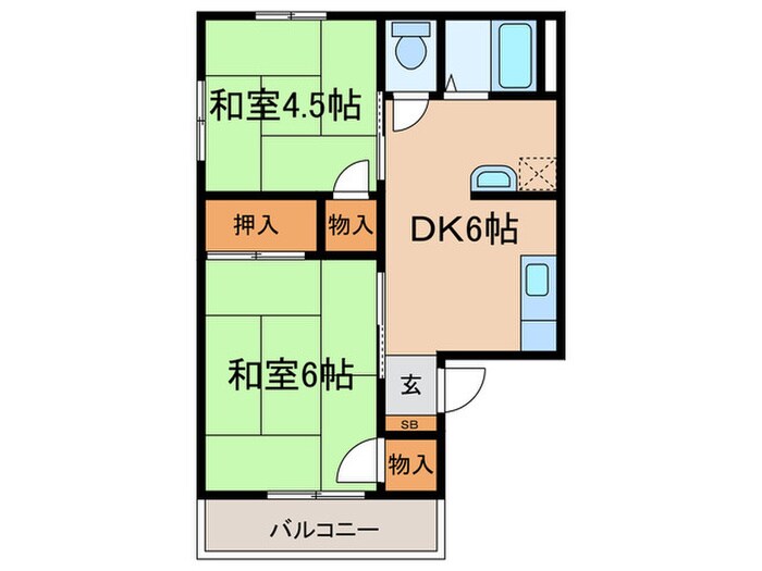 シティハイム第３ＡＰの間取り図
