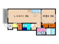 リクソ－レⅤ　Ｂの間取図