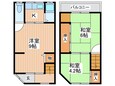 永田1丁目貸家の間取図