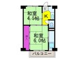 ビレッジハウス服部3号棟の間取図
