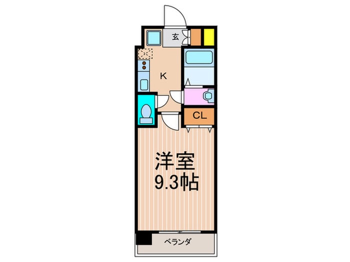 サンシティ烏丸高辻の間取り図