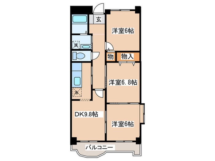 サンフロ－ラの間取り図