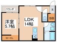 クレア法善寺の間取図