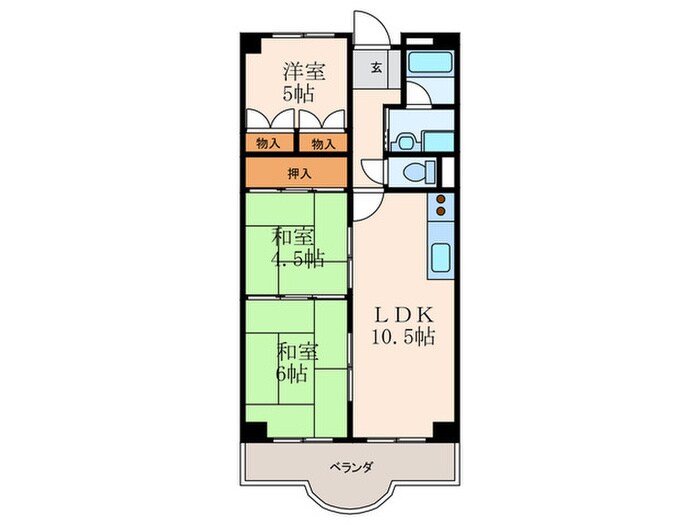 マンションピアの間取り図