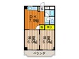 コ－ポナカマチの間取図