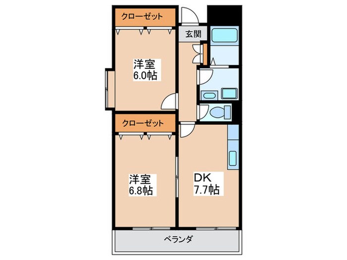 アネスト北巽の間取り図