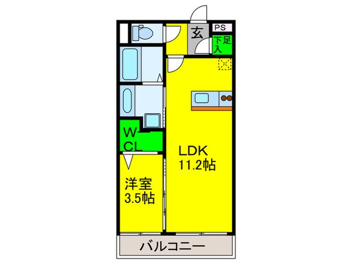 サウスメゾンひまわりの間取り図