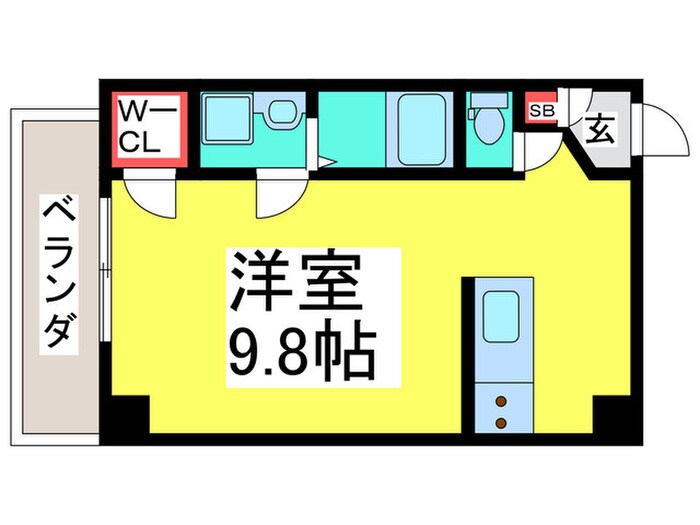 アビーコリーヌⅢの間取り図