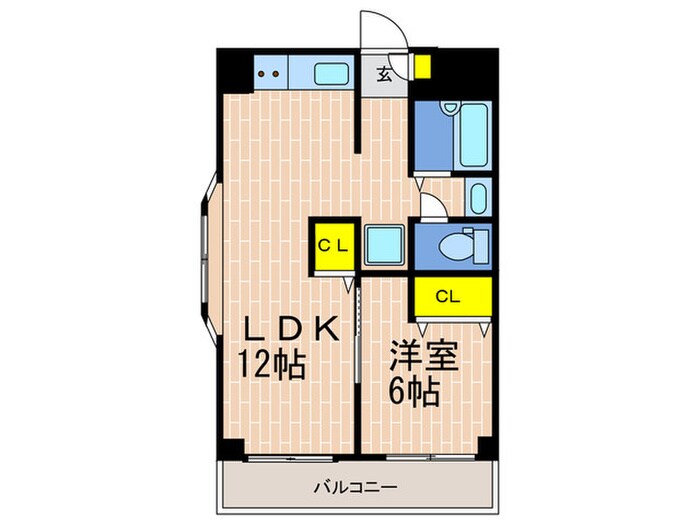 中央コアの間取り図