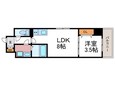 仮)CRESTTAPP京都西京極dex(404)の間取図
