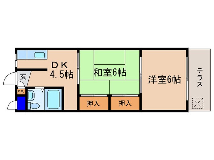 オ－ドヴィ野洲の間取り図