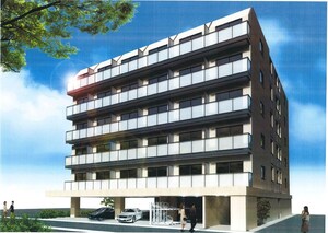 仮）笠屋町共同住宅　新築工事外観写真
