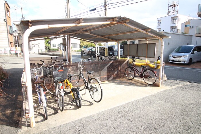 第２サンハイツの駐輪場