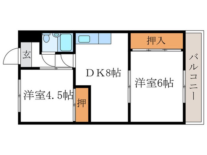 コーポ山内の間取り図