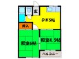 第１福和荘Ｂ棟の間取図