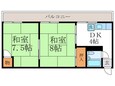 ハイツ修学院の間取図