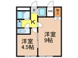 シャンテ中山の間取図