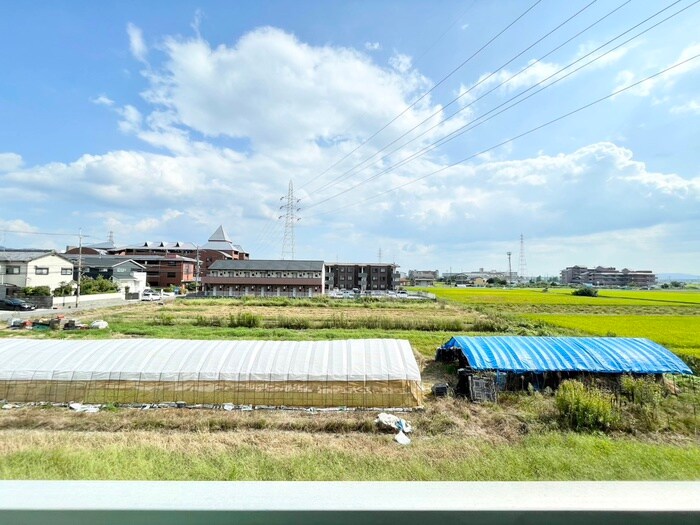 望月コーポの室内からの展望