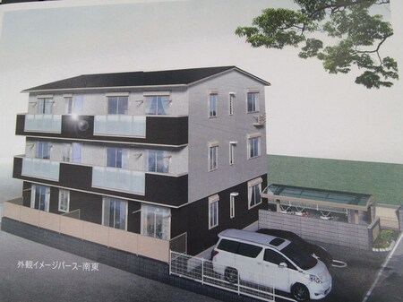 仮）西田様共同住宅新築工事外観写真
