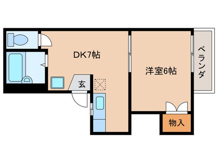 大村ハイツＣ棟の間取り図