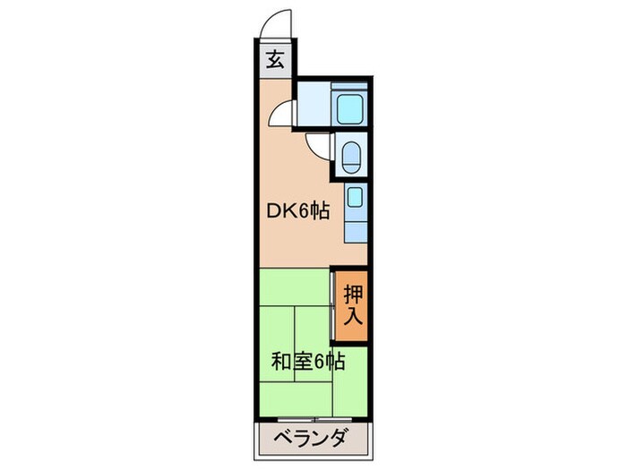 アサヒマンションの間取り図