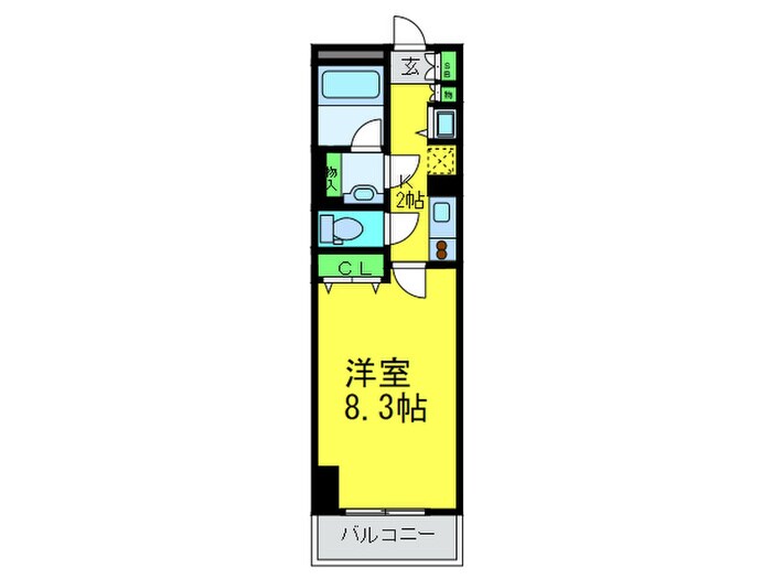 セントラル堺東の間取り図