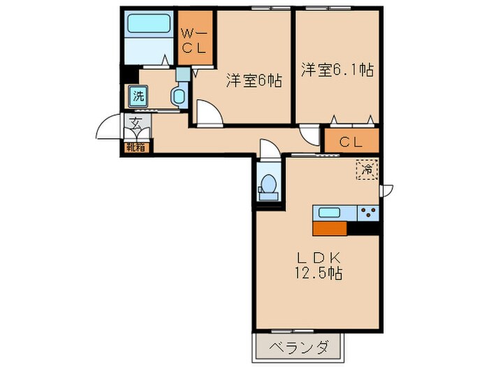 LUCE比叡の間取り図