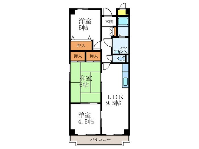 ドムール有栖川の間取り図
