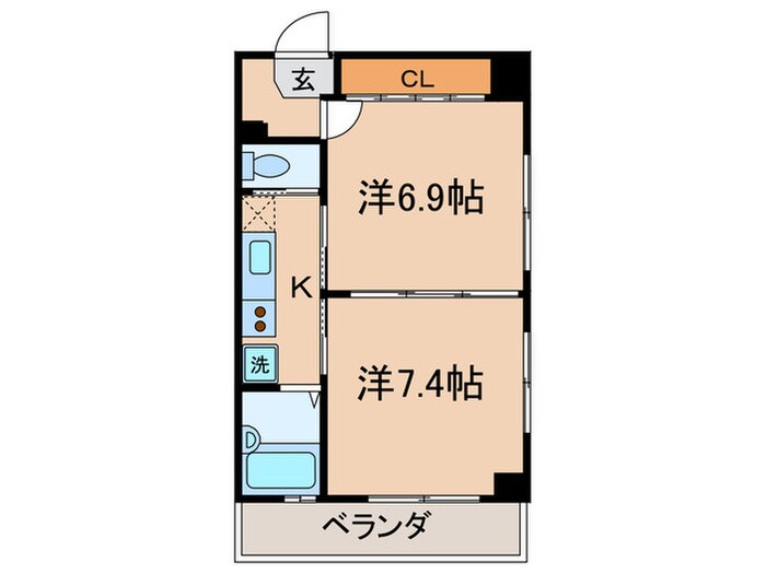 Ｋｕｓｈｉｇｅ　Ｇｏｊｏの間取り図