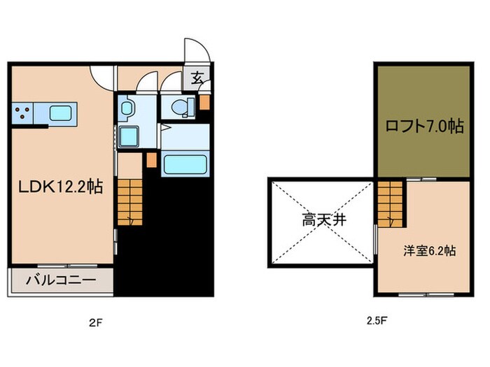 エクセル・フラッツ浅間の間取り図