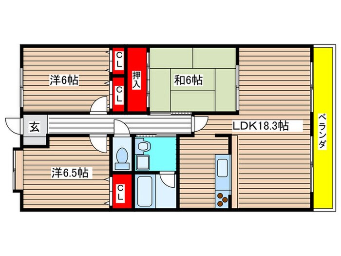 グランドコート鴻ノ巣の間取り図