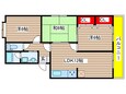 富士ハイツの間取図