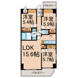 Ｋｚ ＳＱＵＡＲＥの間取図