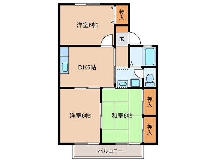 サンリリ－の間取り図