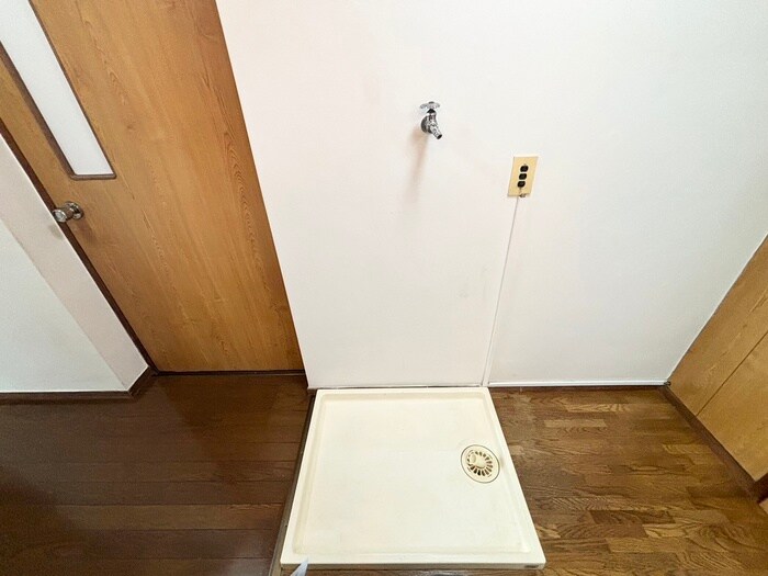 マンション武峰の洗濯機置場