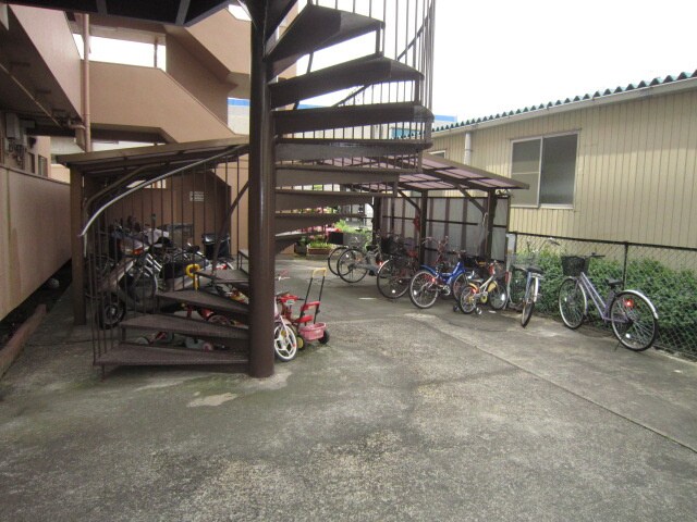 鎌田マンションの駐輪場