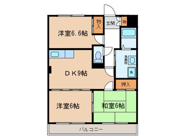 ＷＡＶＥ　ＨＯＵＳＥの間取り図