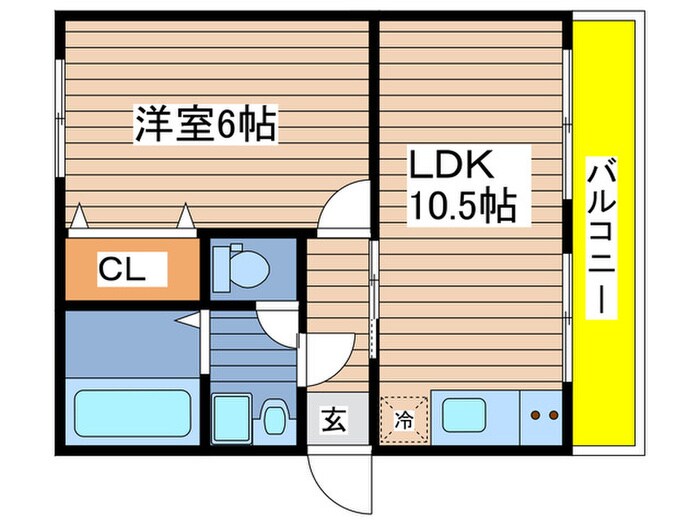 ストーク内田橋の間取り図