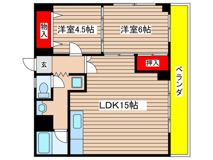 さんごうハイツの間取り図