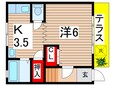 まつうら苑マンションＢ棟の間取図