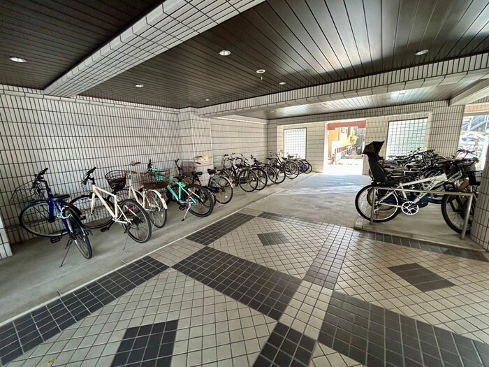 メロディーハイムの駐輪場