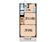 マンション千代の間取図