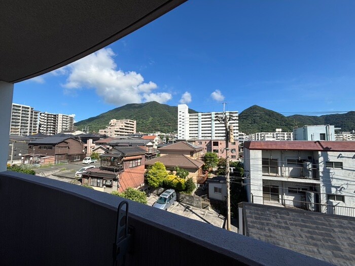 出屋敷館の室内からの展望