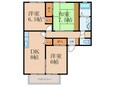 ウインディア森本Ⅰの間取図