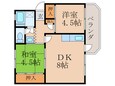 宮市アパートの間取図