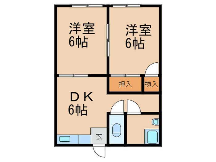 石原アパ－トの間取り図