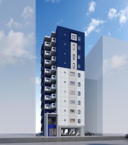 仮)白銀1丁目ﾏﾝｼｮﾝ新築工事外観写真